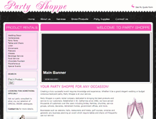 Tablet Screenshot of partyshoppe.ca
